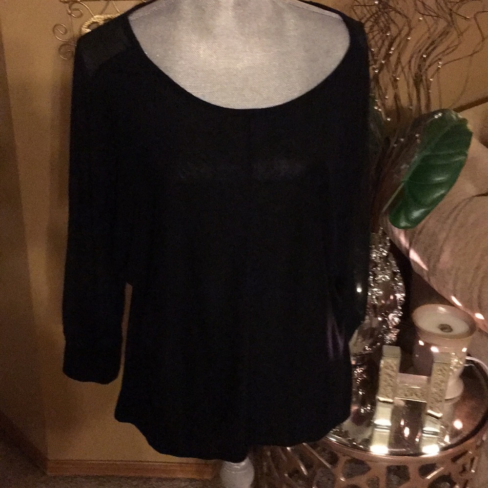 Ava & Viv Black dolman sleeve tunic size X